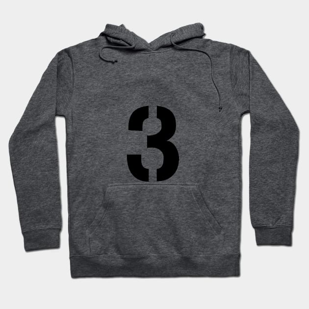 The Three Hoodie by ben@bradleyit.com